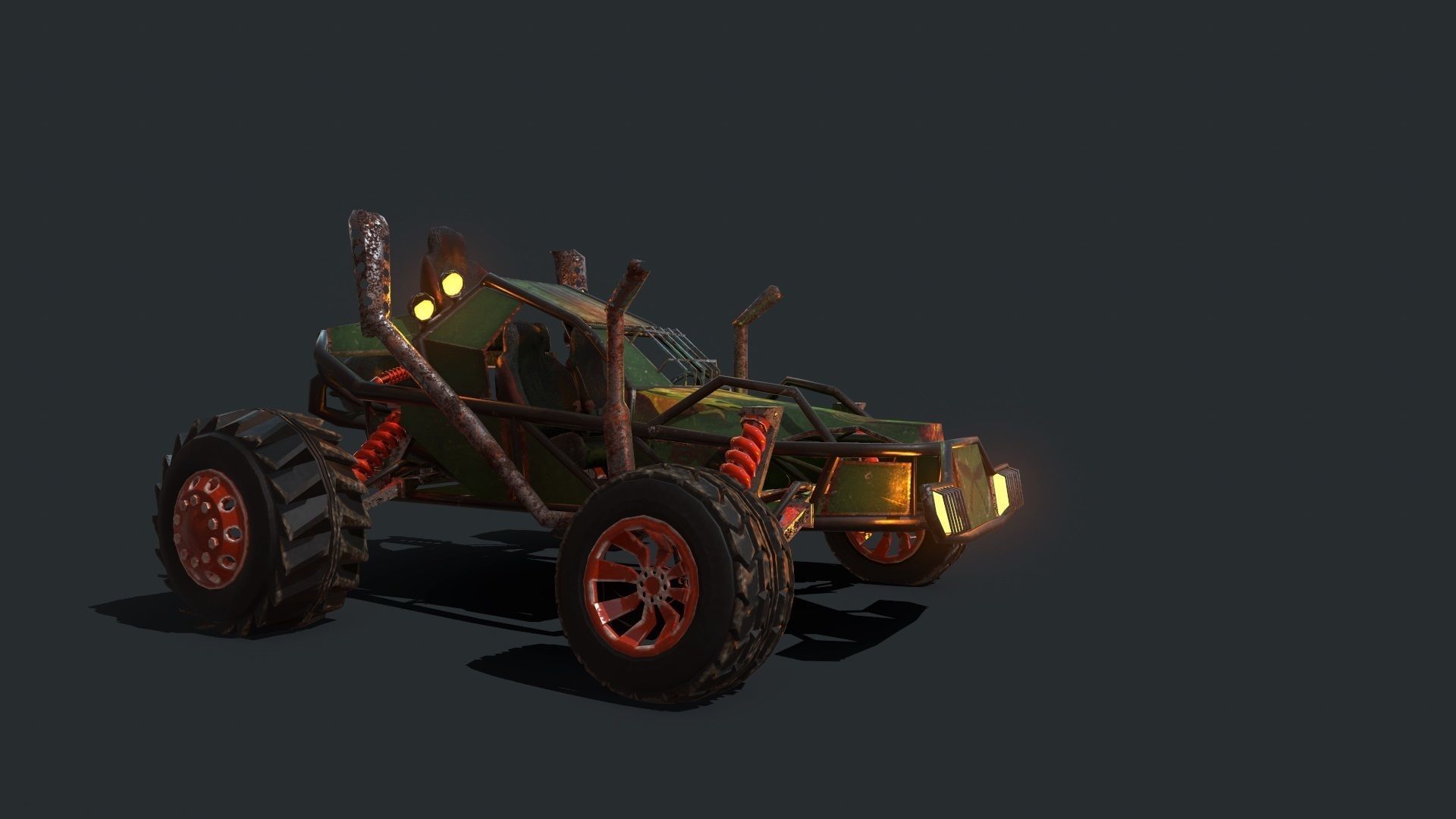 Buggy off roader 3D model_7