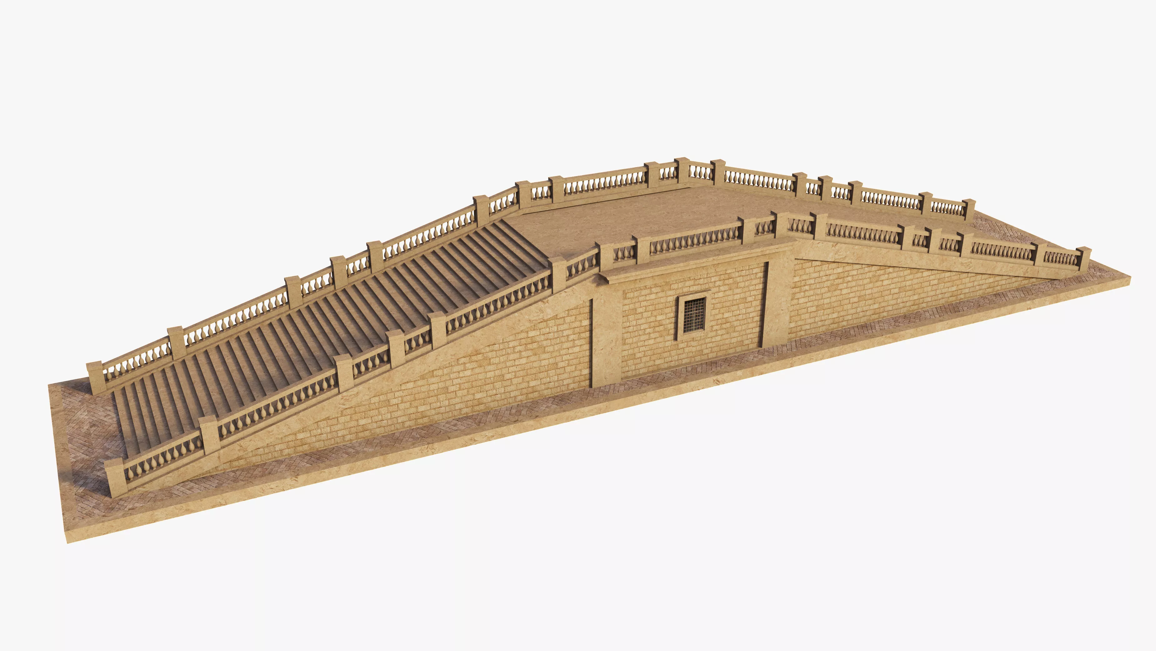 Double Stairs Free 3D model