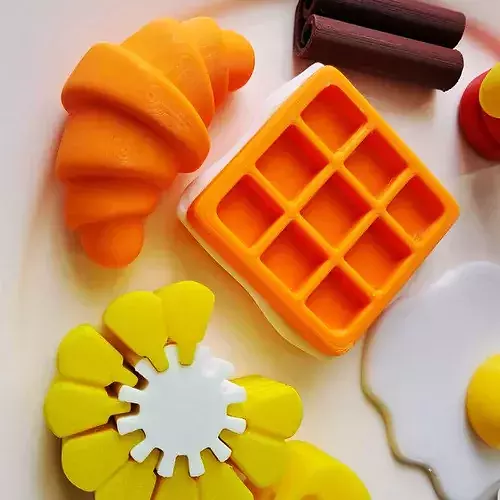 Cute Breakfast Food Pack for Games and 3D Printing 3D print model 2
