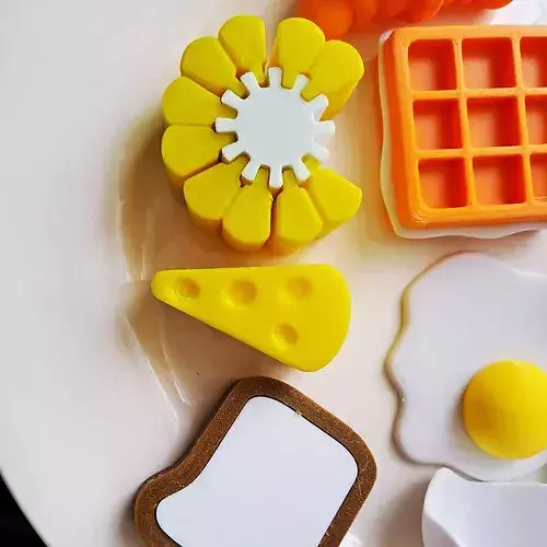 Cute Breakfast Food Pack for Games and 3D Printing 3D print model 7