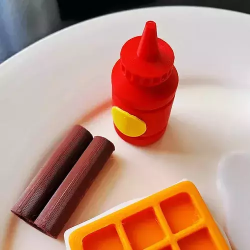 Cute Breakfast Food Pack for Games and 3D Printing 3D print model 4