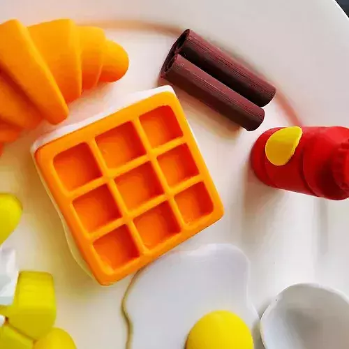 Cute Breakfast Food Pack for Games and 3D Printing 3D print model 5