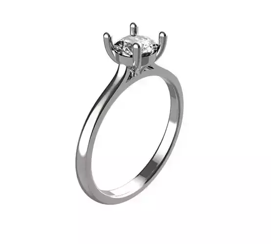 Classic 4 Claw Solitaire Ring