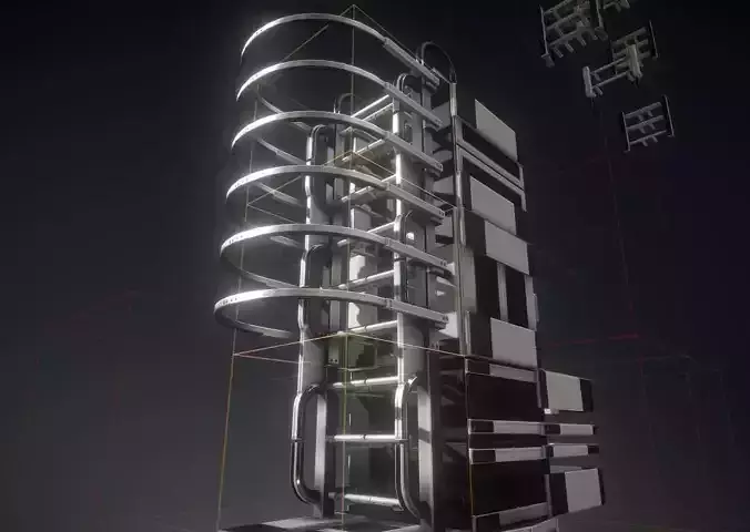 Futuristic Ladder Collection White Plastic Version 