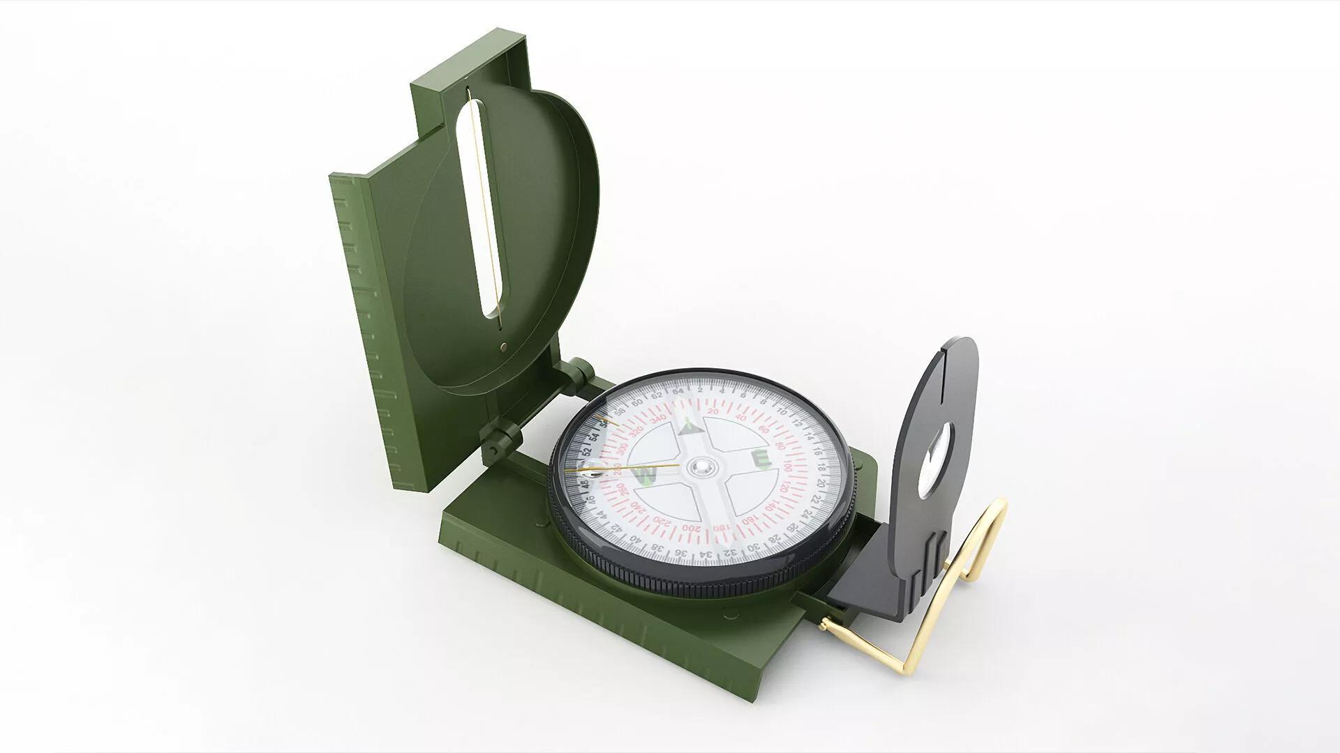 Military Compass 3D model