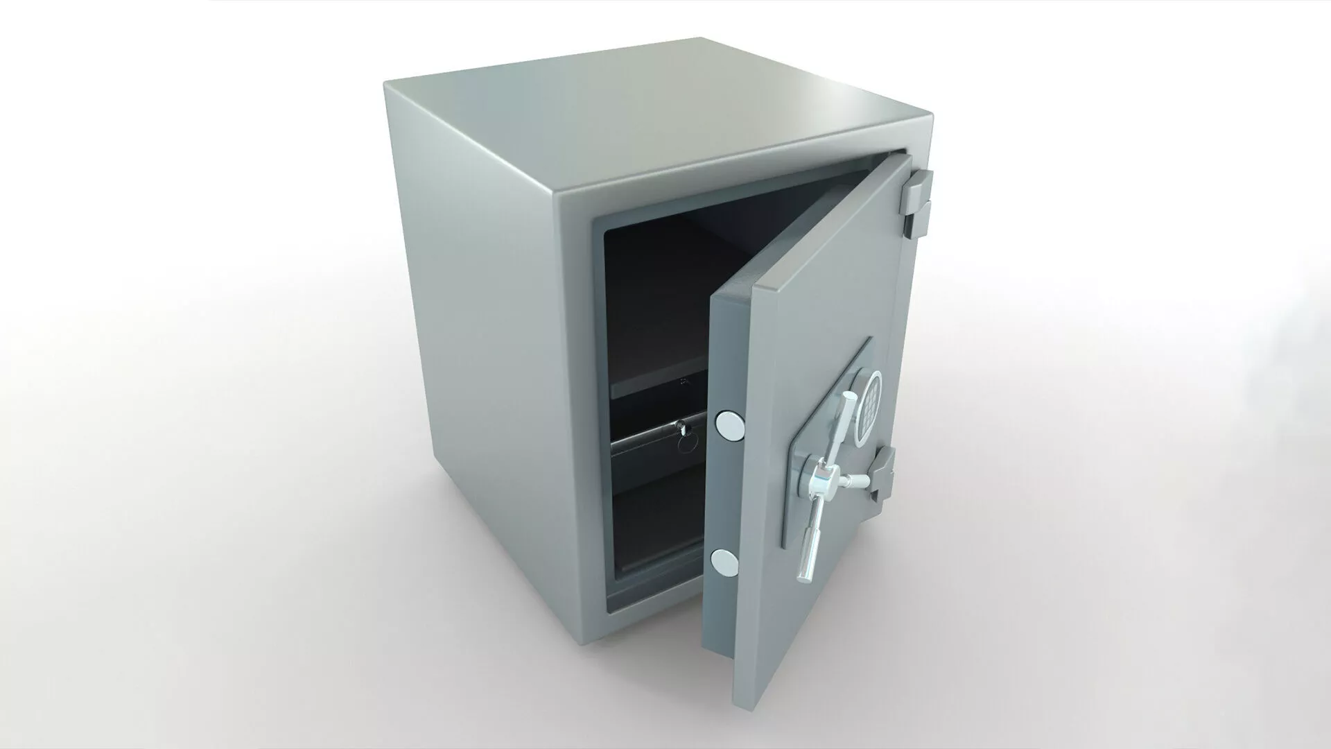 Safe steel 3D model