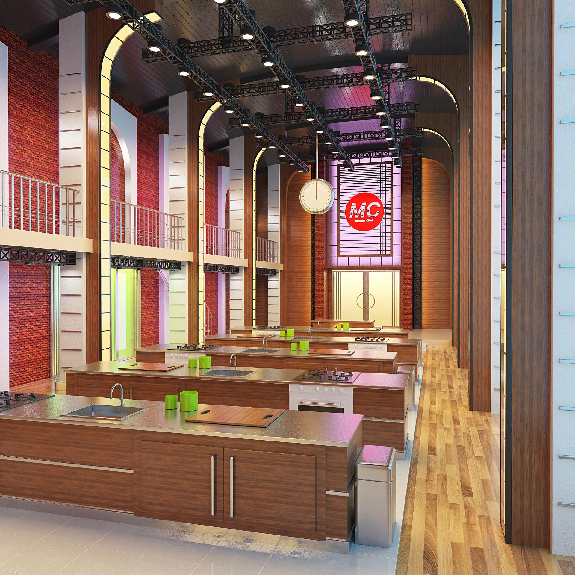TV Studio Best Master Chef 3D model