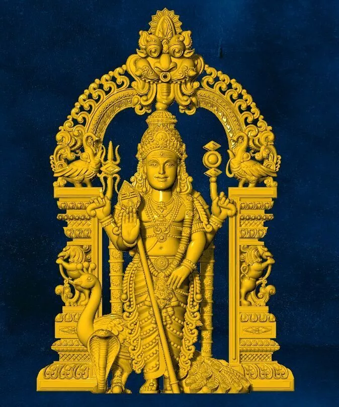 AYYAPPA KUMARA SWAMI LOCKET MURTHY MURUGAN GOD 3D print model