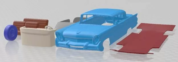 Lincoln Continental Mark III Landau 1958 Printable Car 3D print model