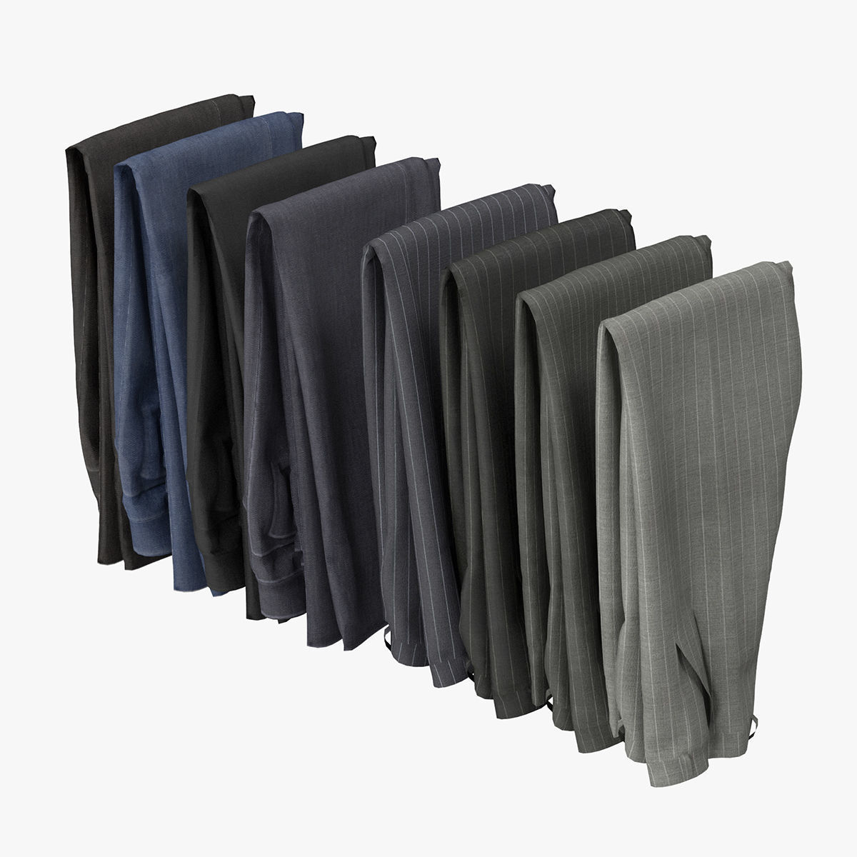 Wardrobe with Clothes 3D model_21