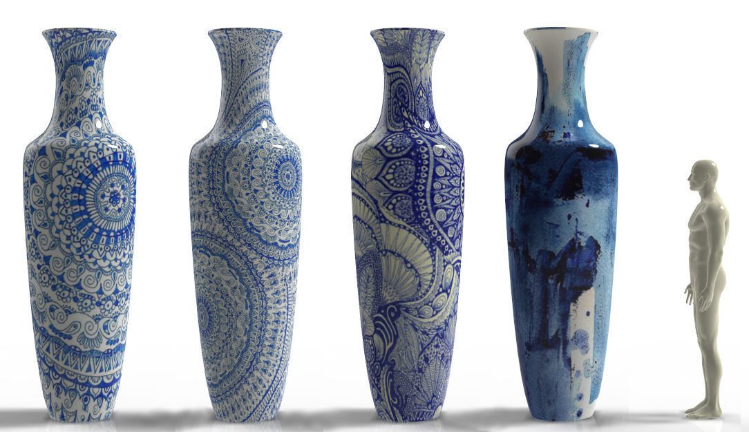 Porcelain Vase 3D model_1