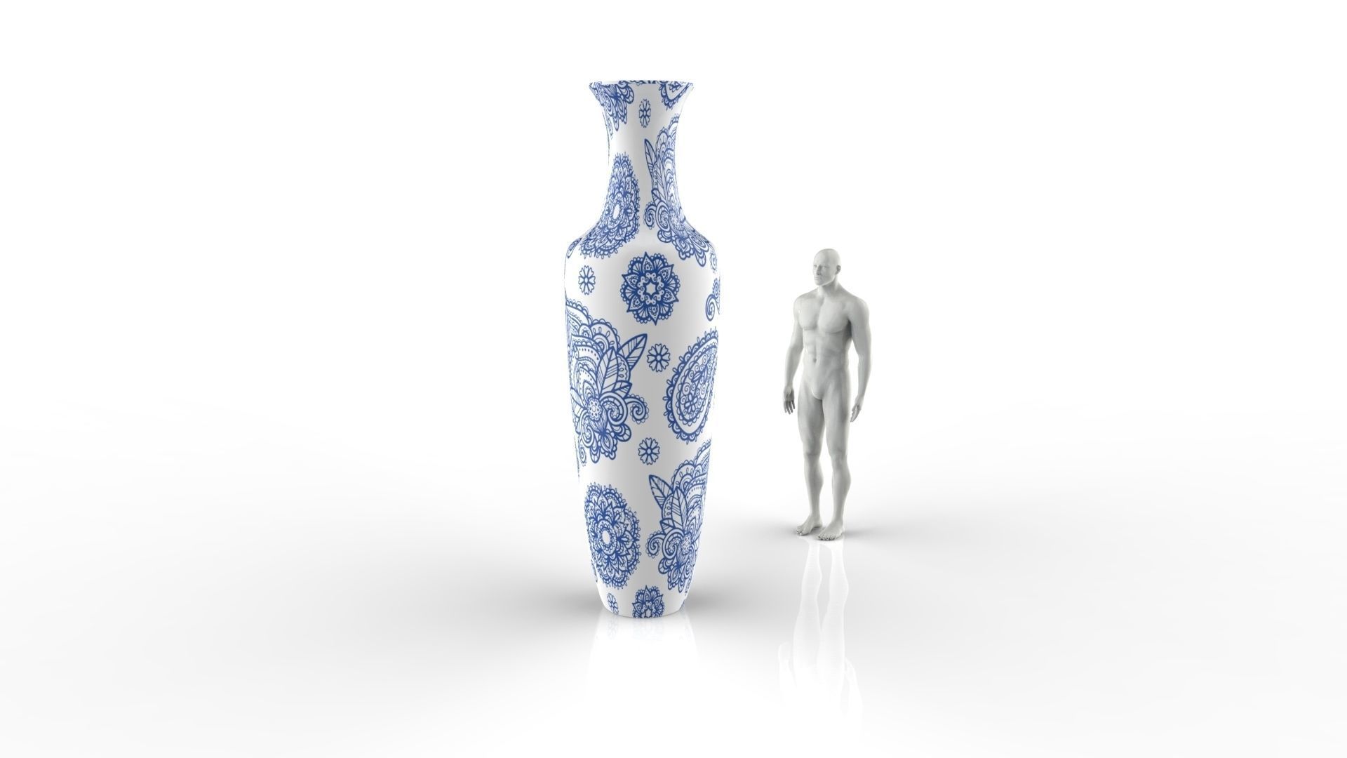 Porcelain Vase 3D model_9