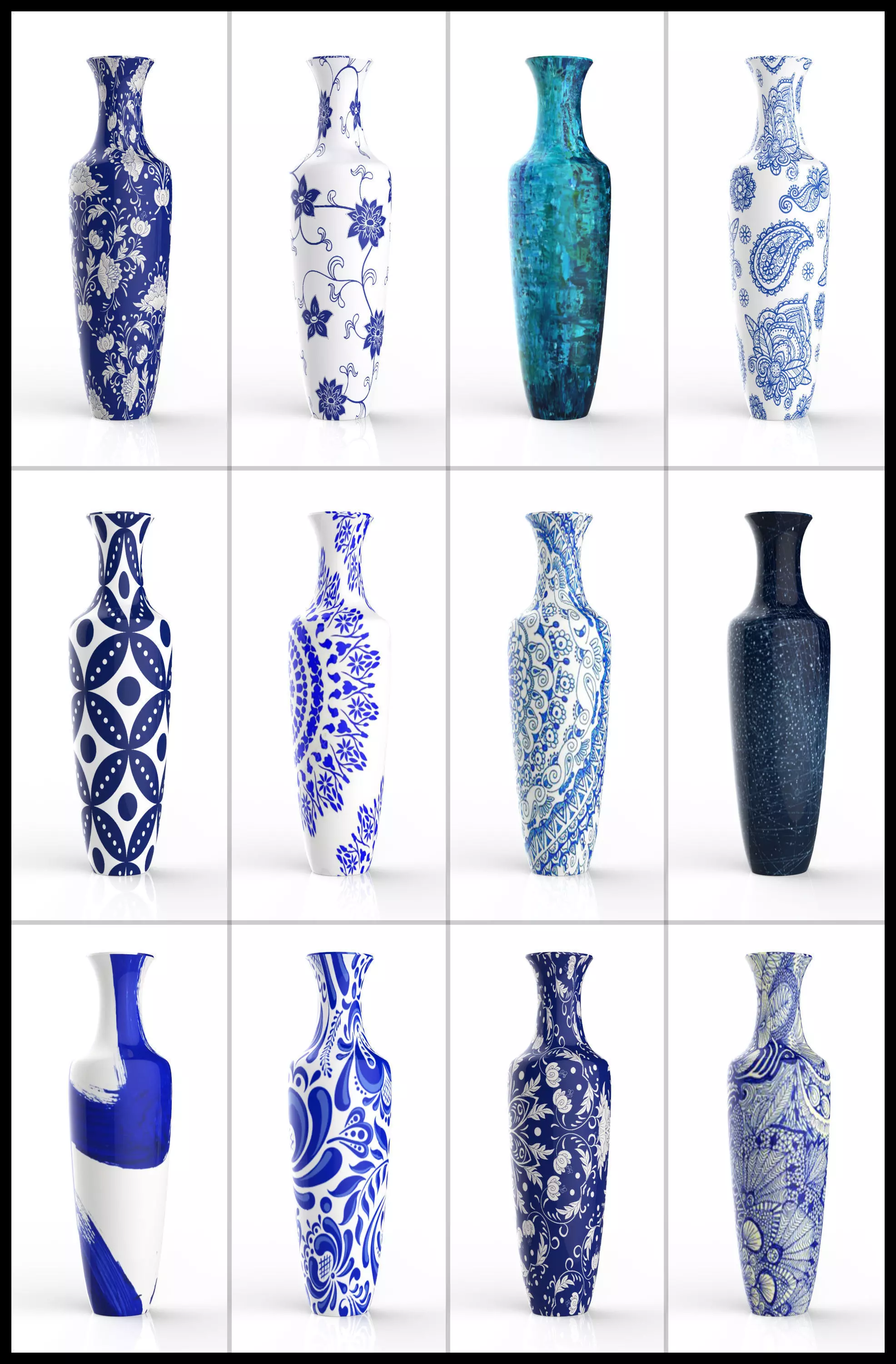 Porcelain Vase 3D model_0