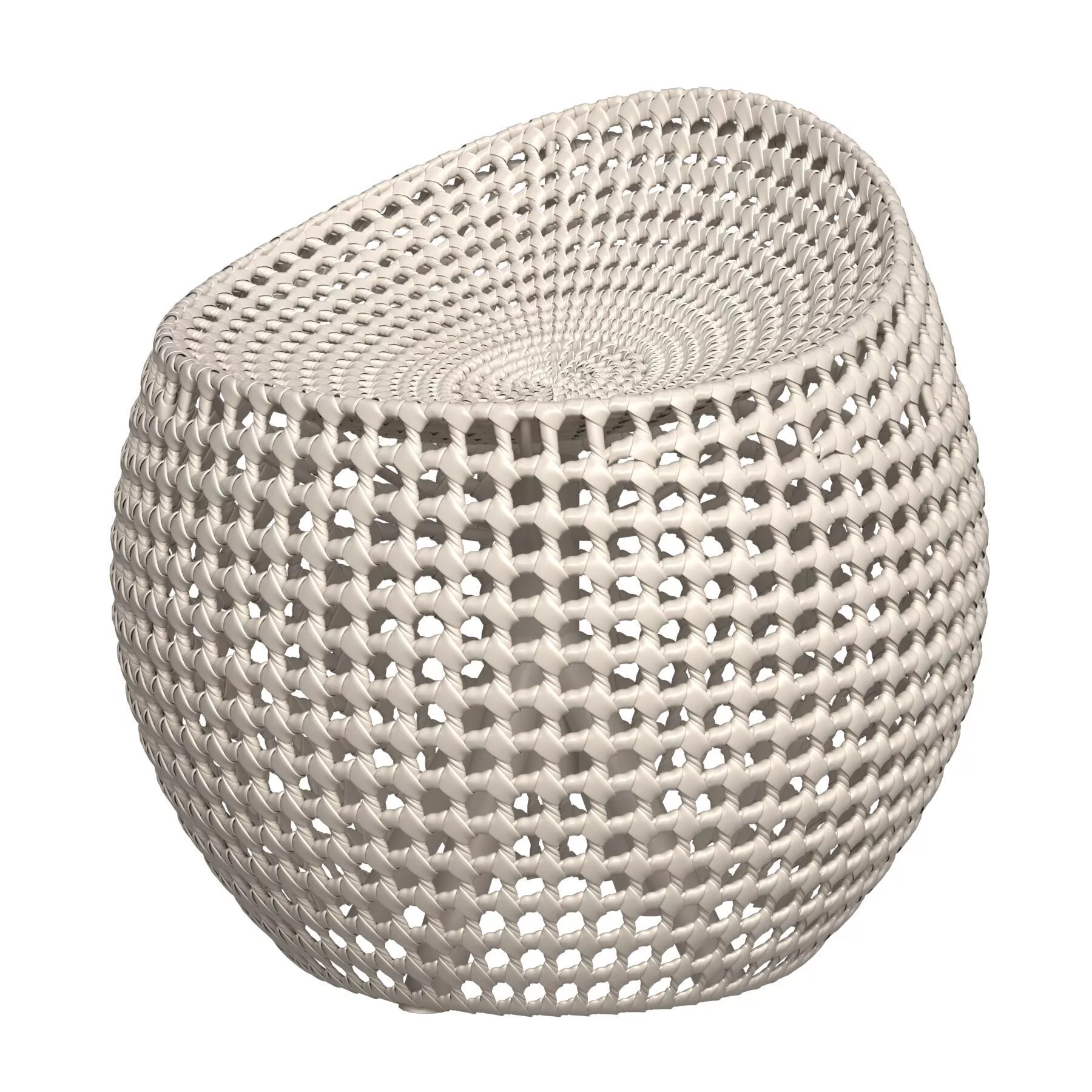 Palecek manhattan ivory swivel stool 3D model