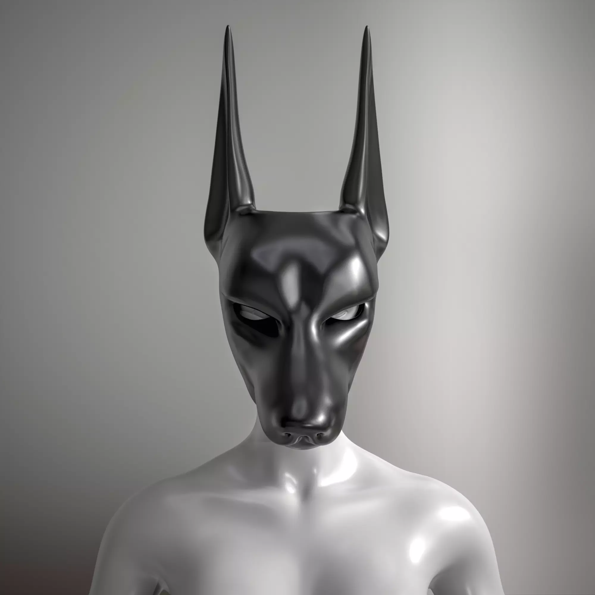 Anubis Jackal Mask 3D Model STL Egyptian Cosplay Helmet 3D print model