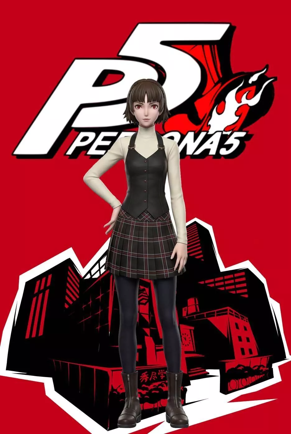 PERSONA5 Phantom Thieves 5 FIGURES - Makoto 3D print model