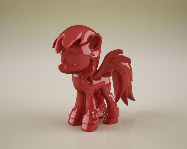 winged ponies 3D print model