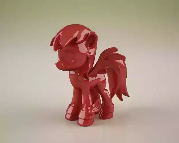 winged ponies 3D print model