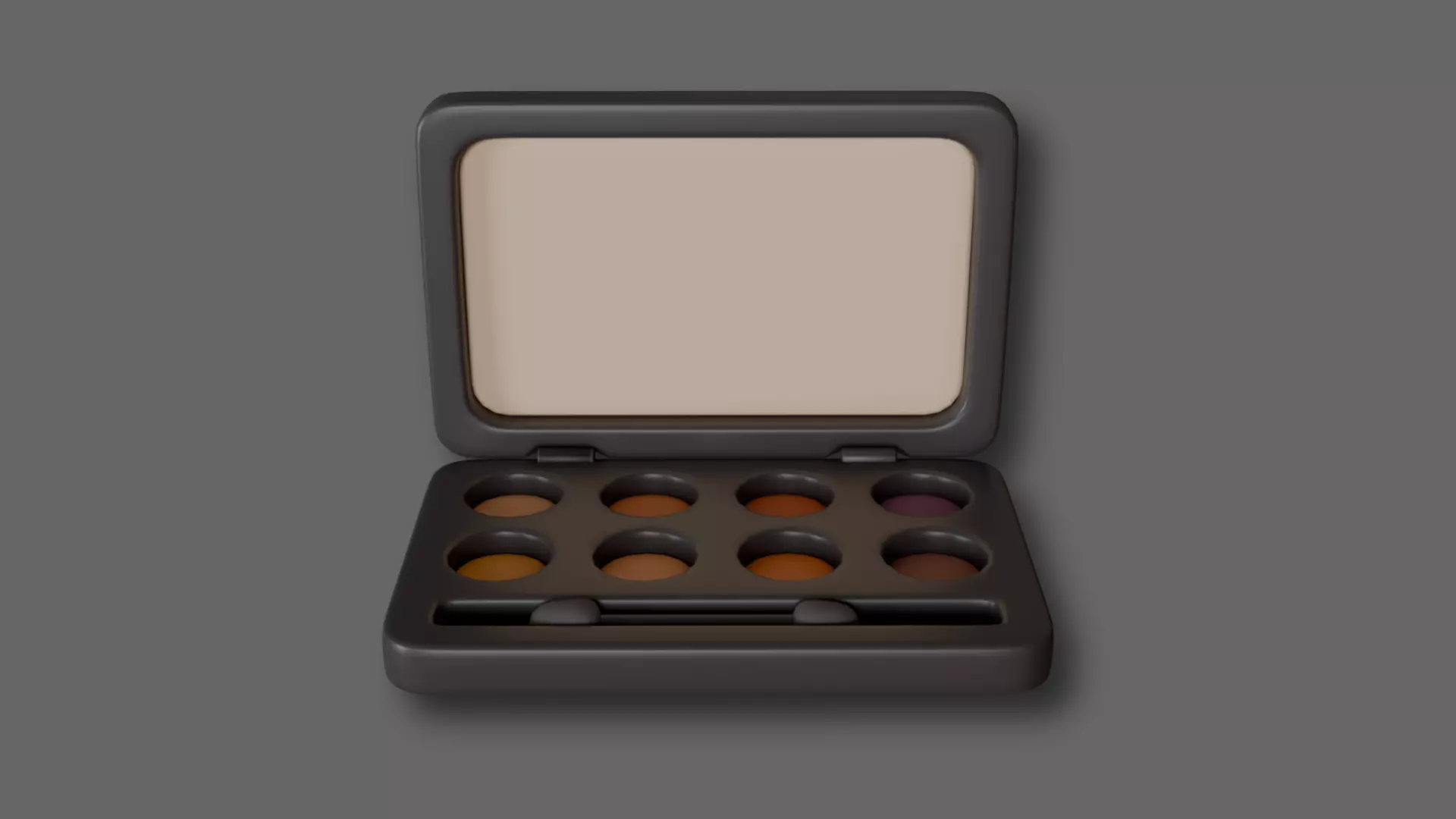 Professional Eyeshadow Palette Low Poly Cosmetic Makeup Kit 3D model