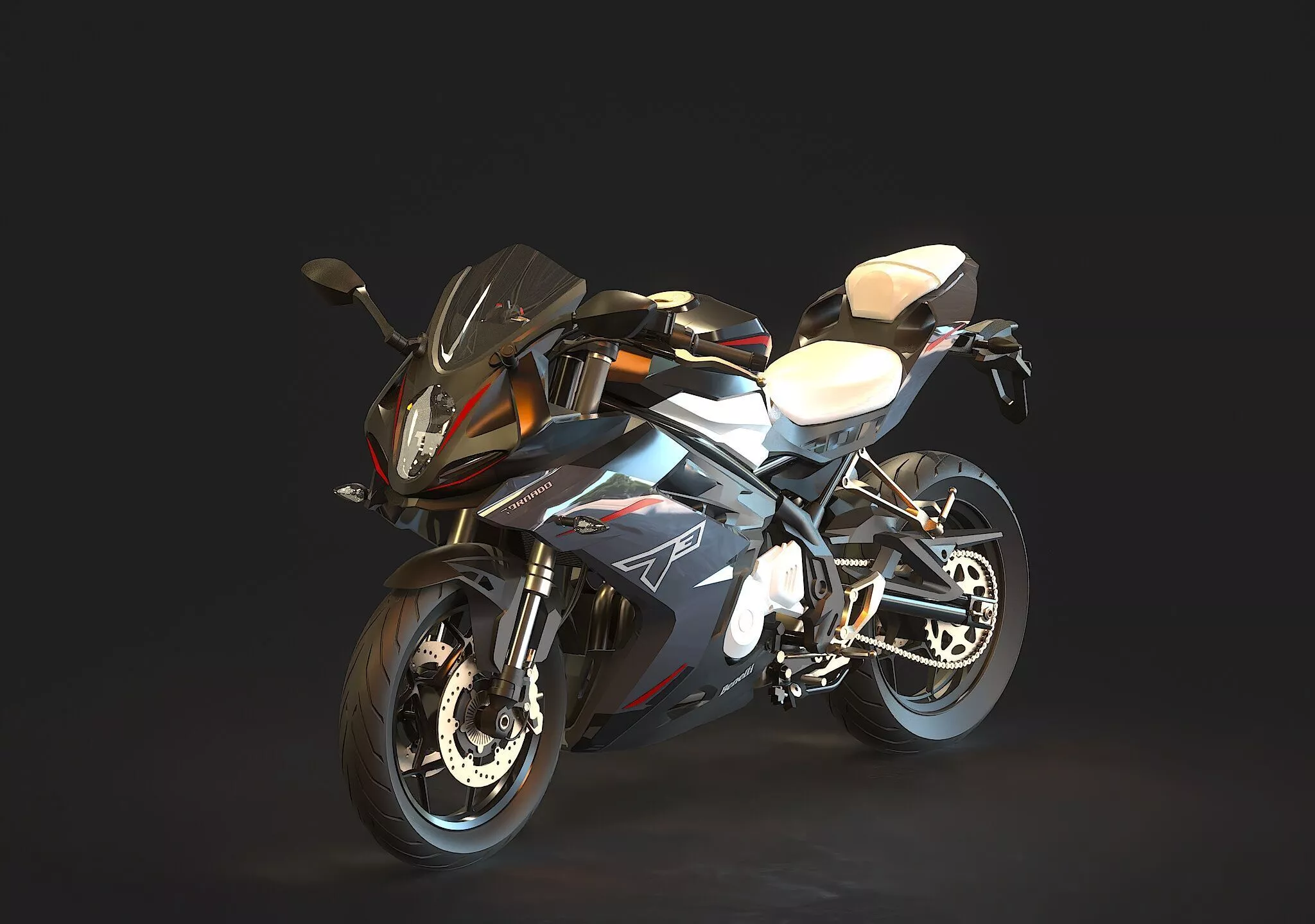 Base model Benelli Tornado 300 2024 3D model