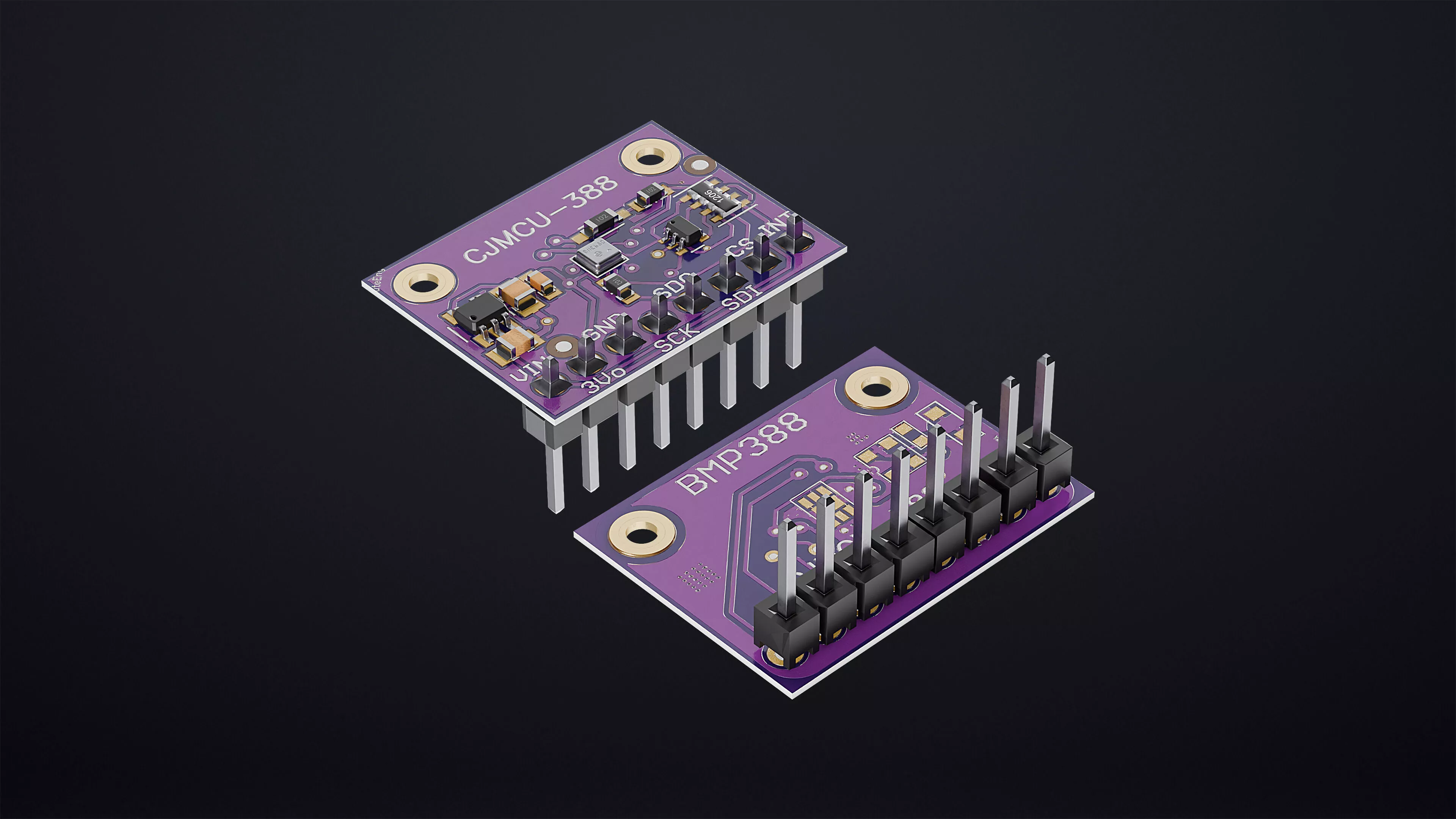 BMP388 Barometric Pressure Sensor Module CJMCU-388 3D model
