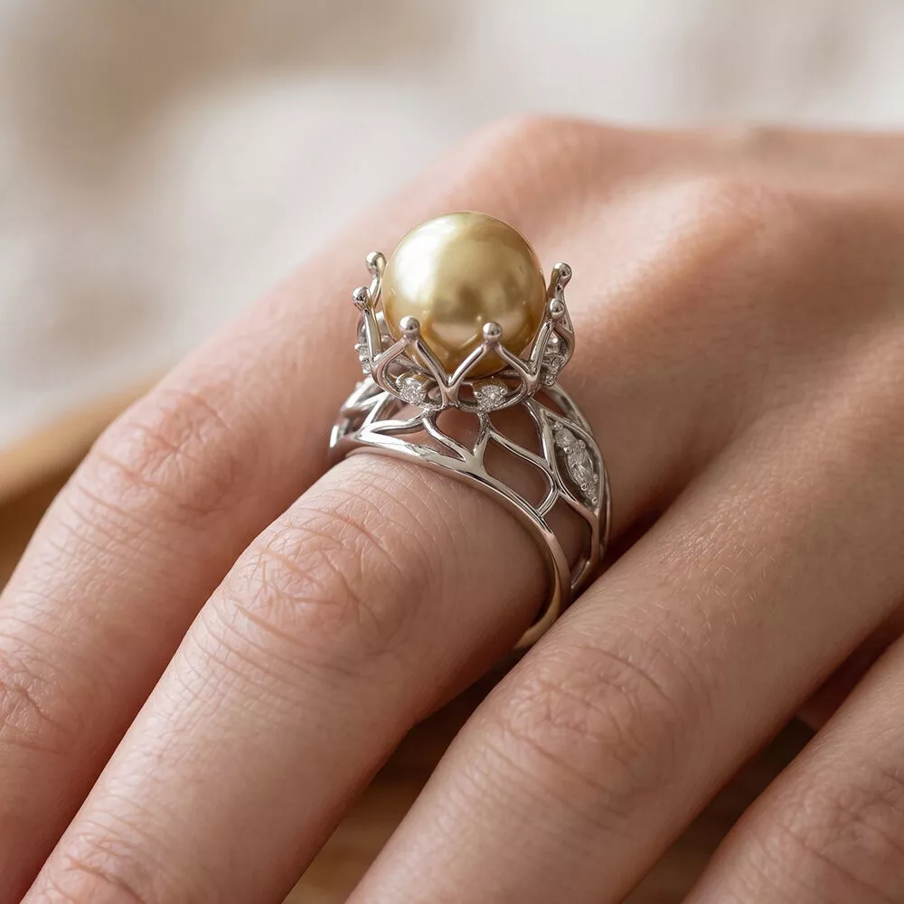 Pearl ring 3D print model