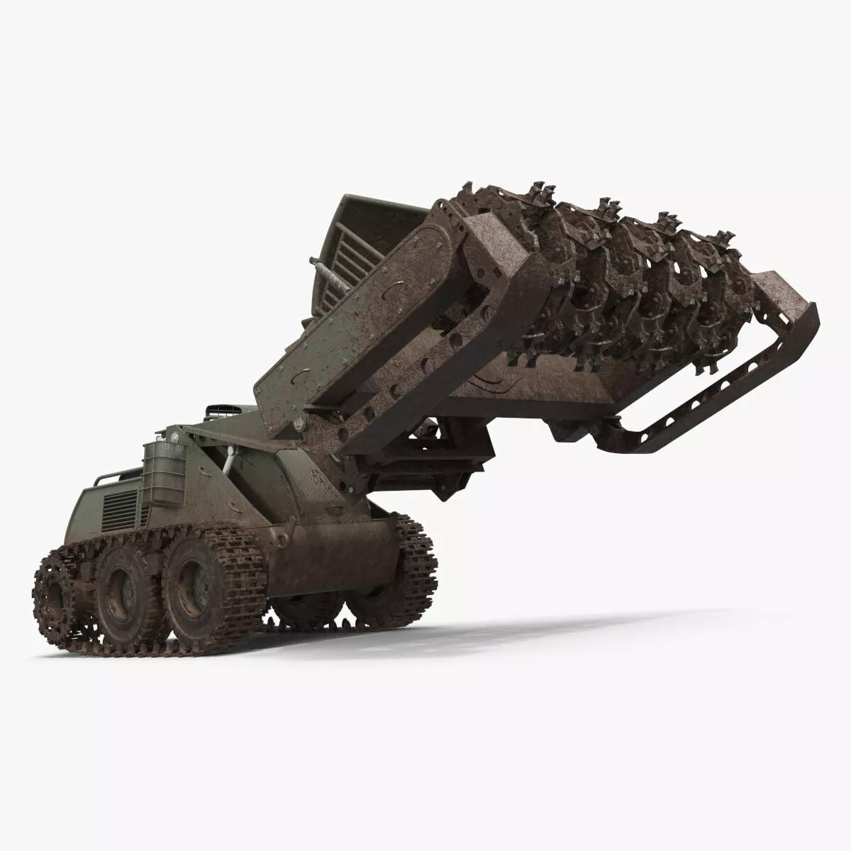 Mine Clearing Robot with Field Wear Military Rigged for Maya 3D model