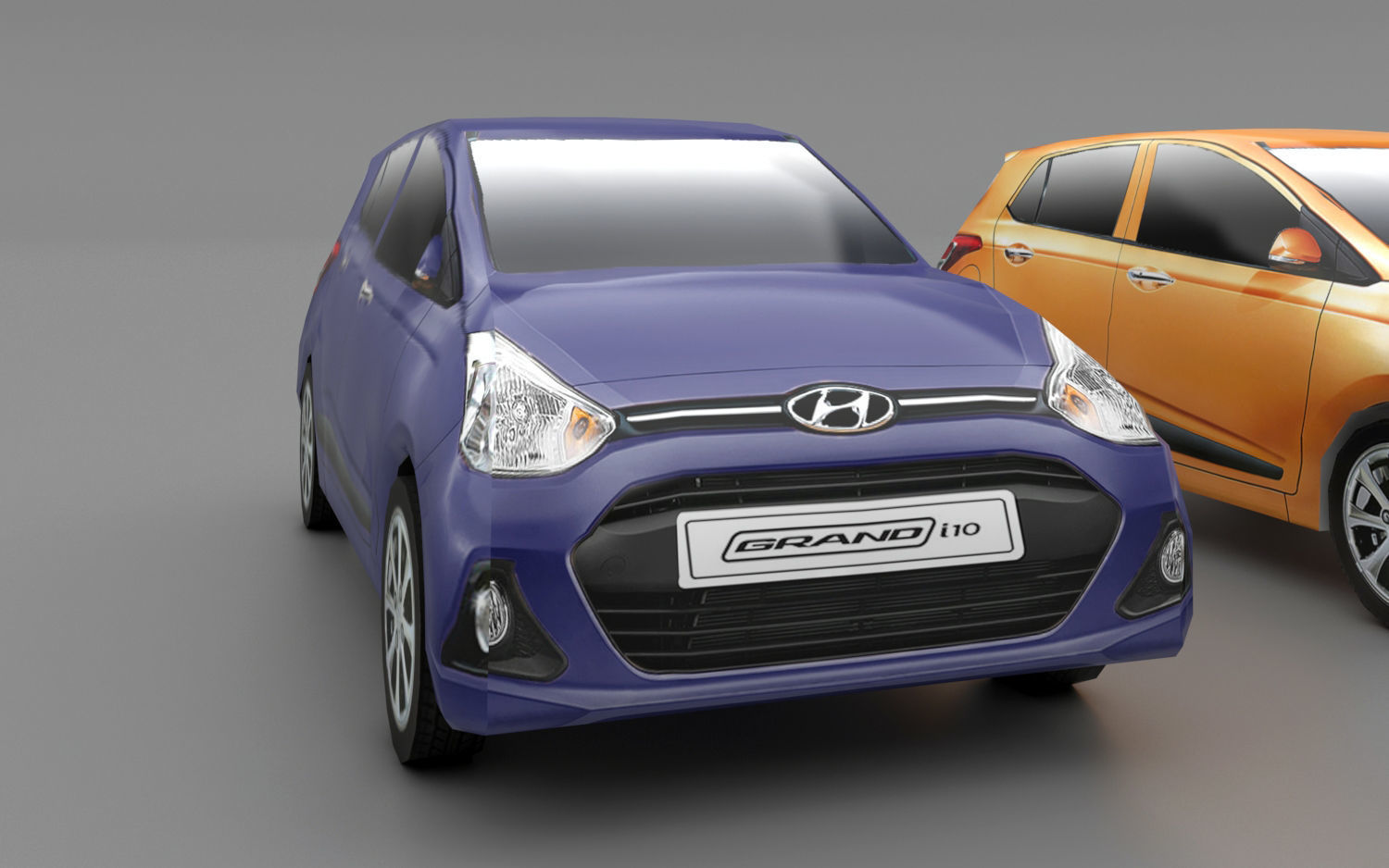 Grand i10 Sportz Low-poly 3D model_6