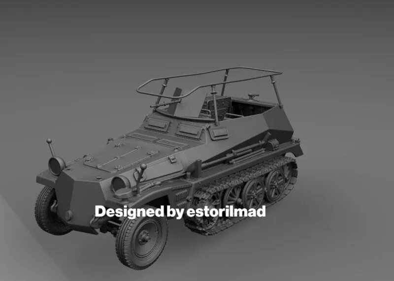 WW2 Sd Kfz GREIF AFRIKA KORPS 3D print model