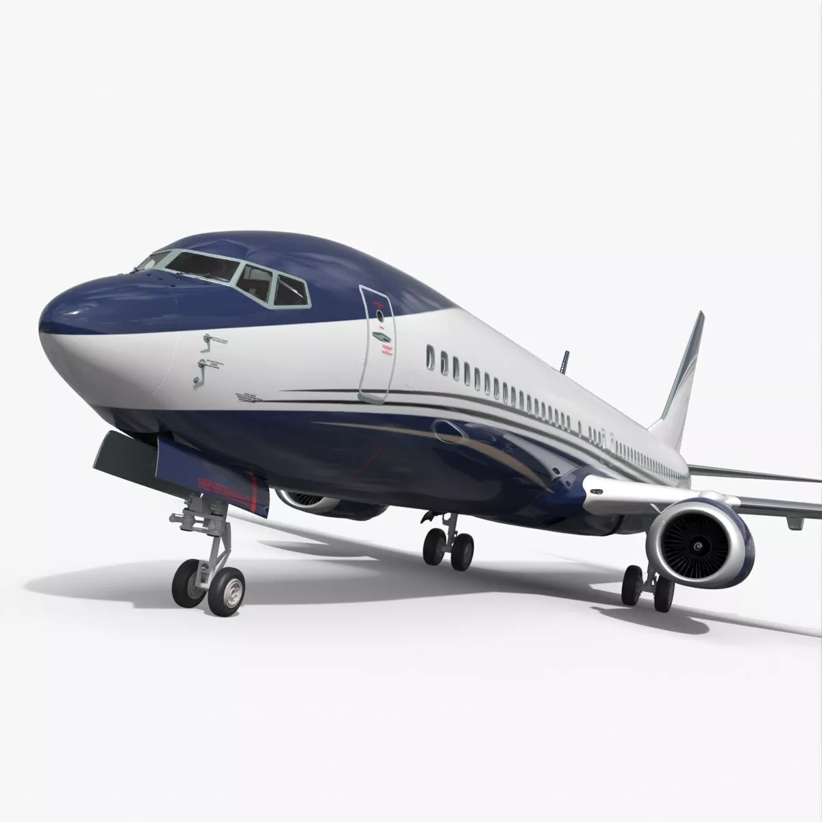 Boeing 737-900 Aircraft with Interior and Cockpit Rigged Maya 3D model