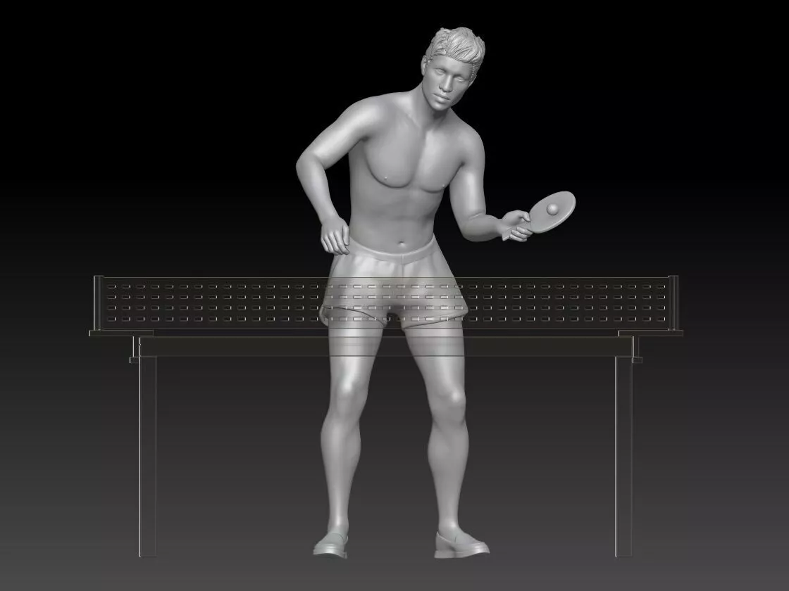 ping pong beach man 1 3D print model