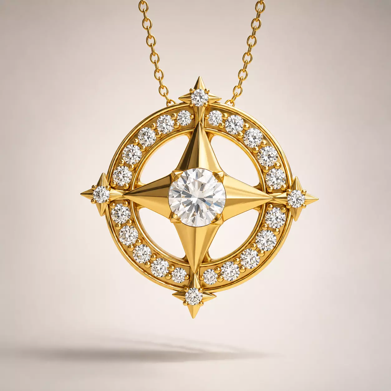 North Star Pendant - 3D print jewel ready Free 3D print model