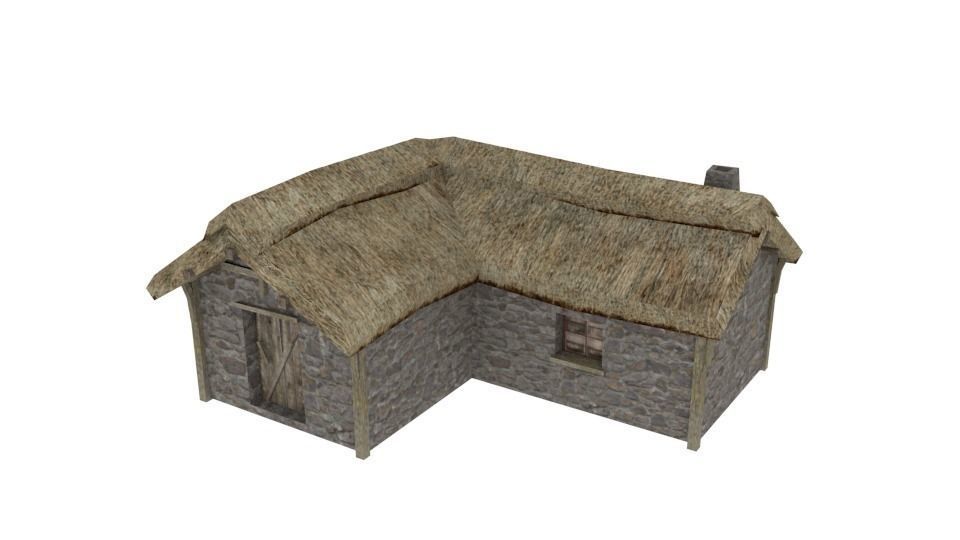 Medieval building pack Free low-poly 3D model_8