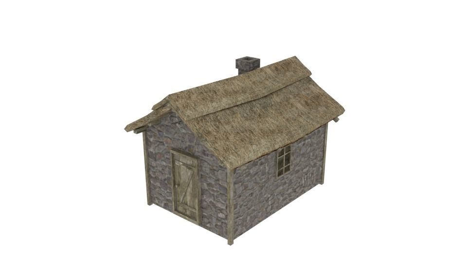 Medieval building pack Free low-poly 3D model_7