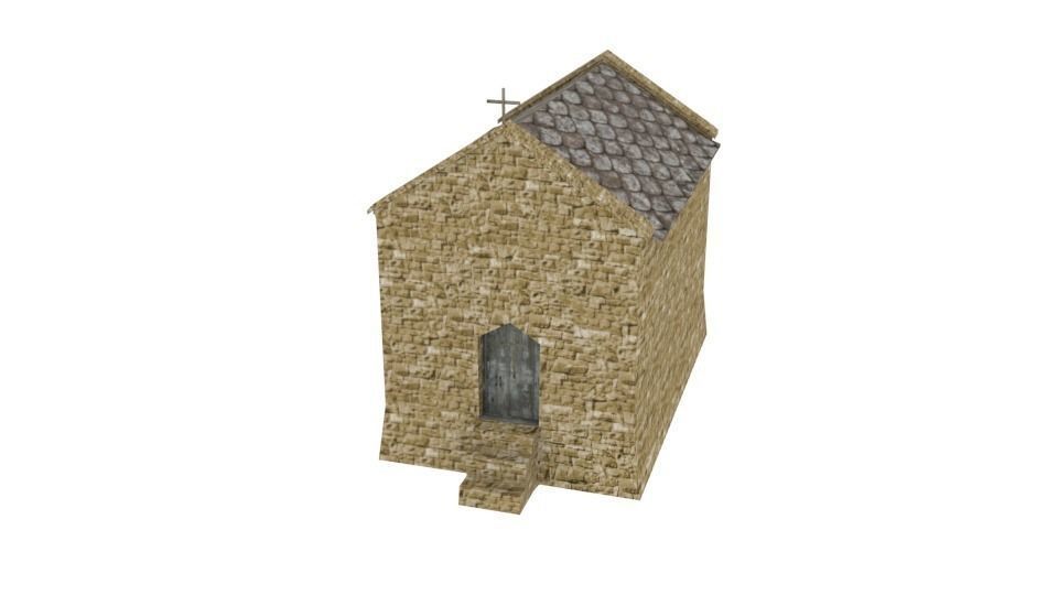 Medieval building pack Free low-poly 3D model_12