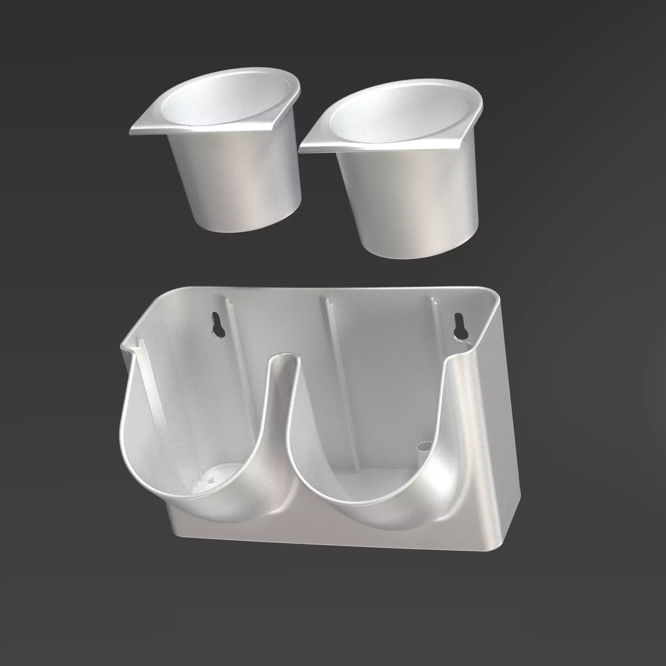 Hydroponic Green Wall Grow Containers Kit 3D Scan 3D print model