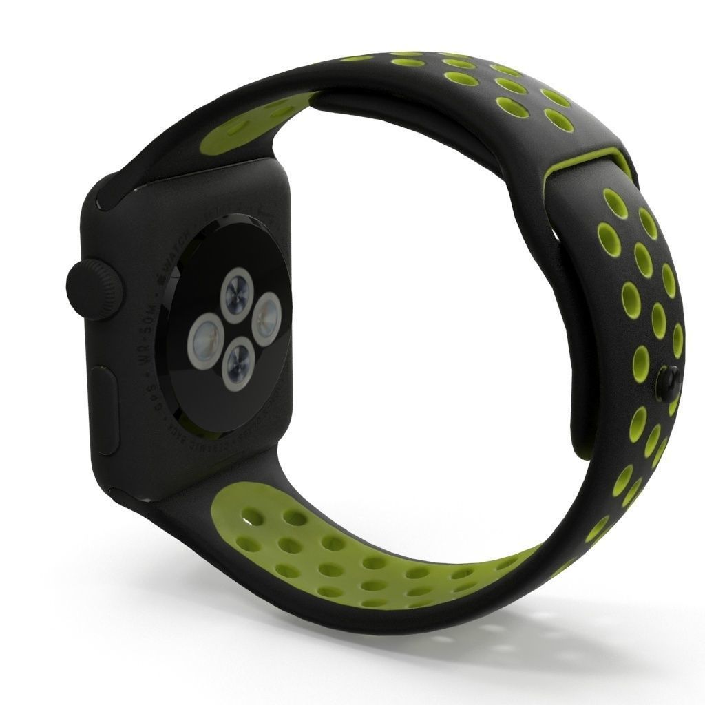 AppleWatch Series 2 Nike Plus Low-poly 3D model_1
