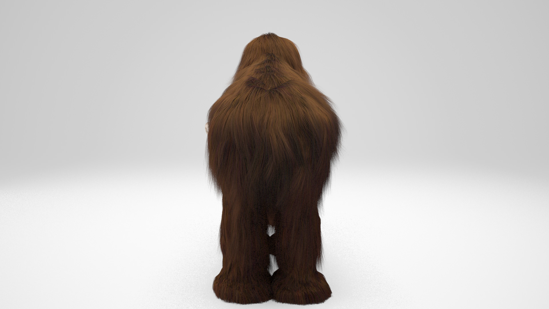 Mammoth woolly with long tusks 3D model_4