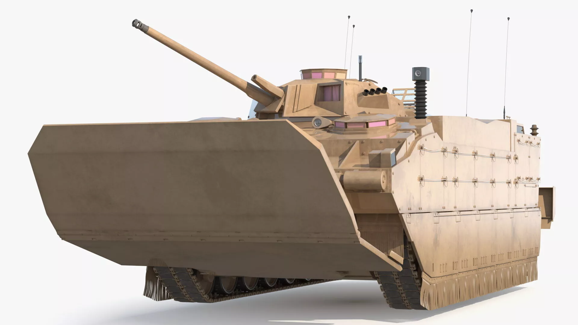 US Marine Expeditionary Fighting Vehicle Rigged for Cinema 4D 3D model