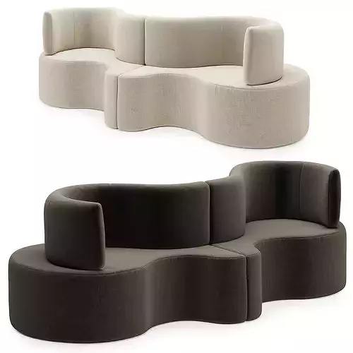 Verner Panton sofa 3D model