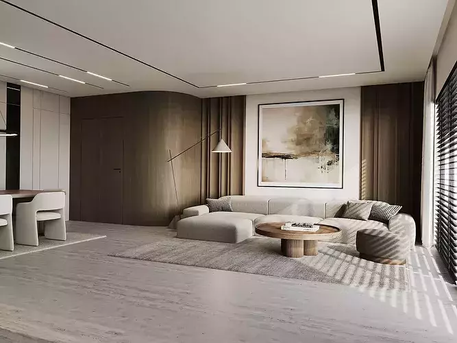 interior scene living room 67 3D model 2