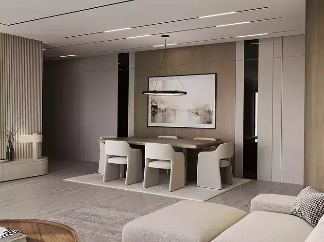 interior scene living room 67 3D model 4