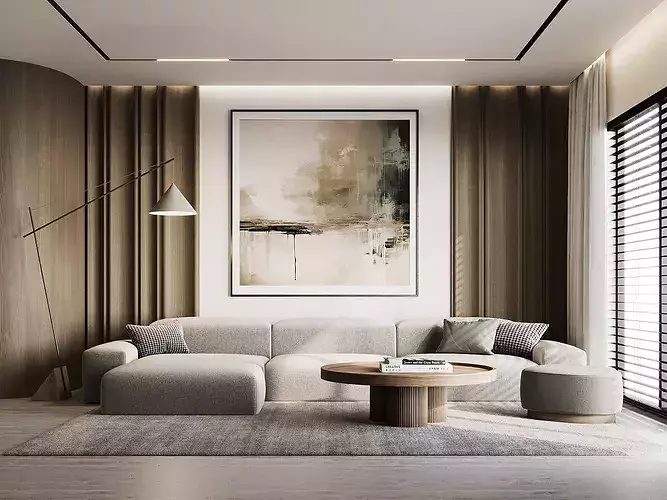 interior scene living room 67 3D model