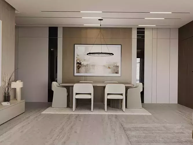 interior scene living room 67 3D model 6