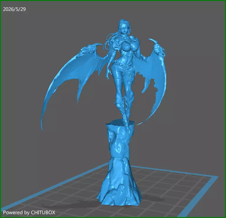 Leaping Succubus 3D print model