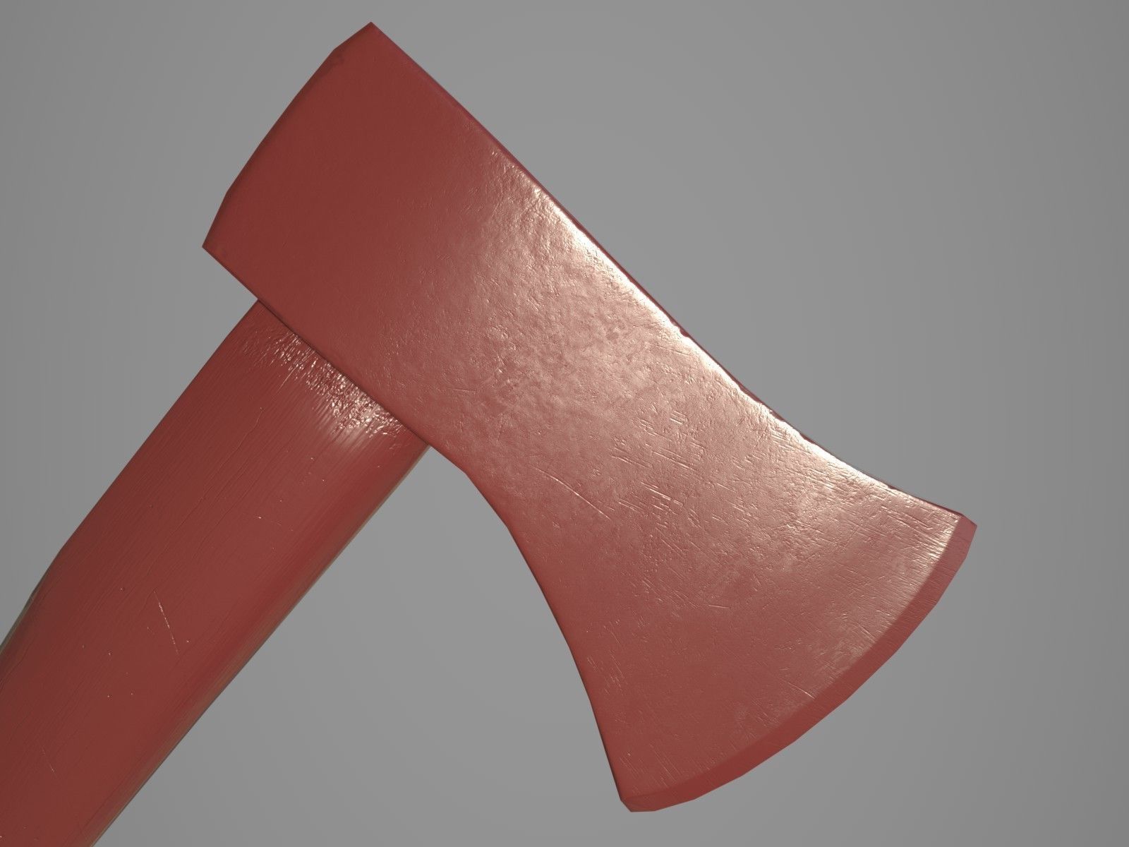 Old Axe PBR Low-poly 3D model_10
