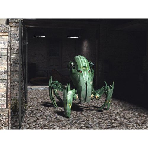 Robot Spider in 3ds and obj format Low-poly 3D model