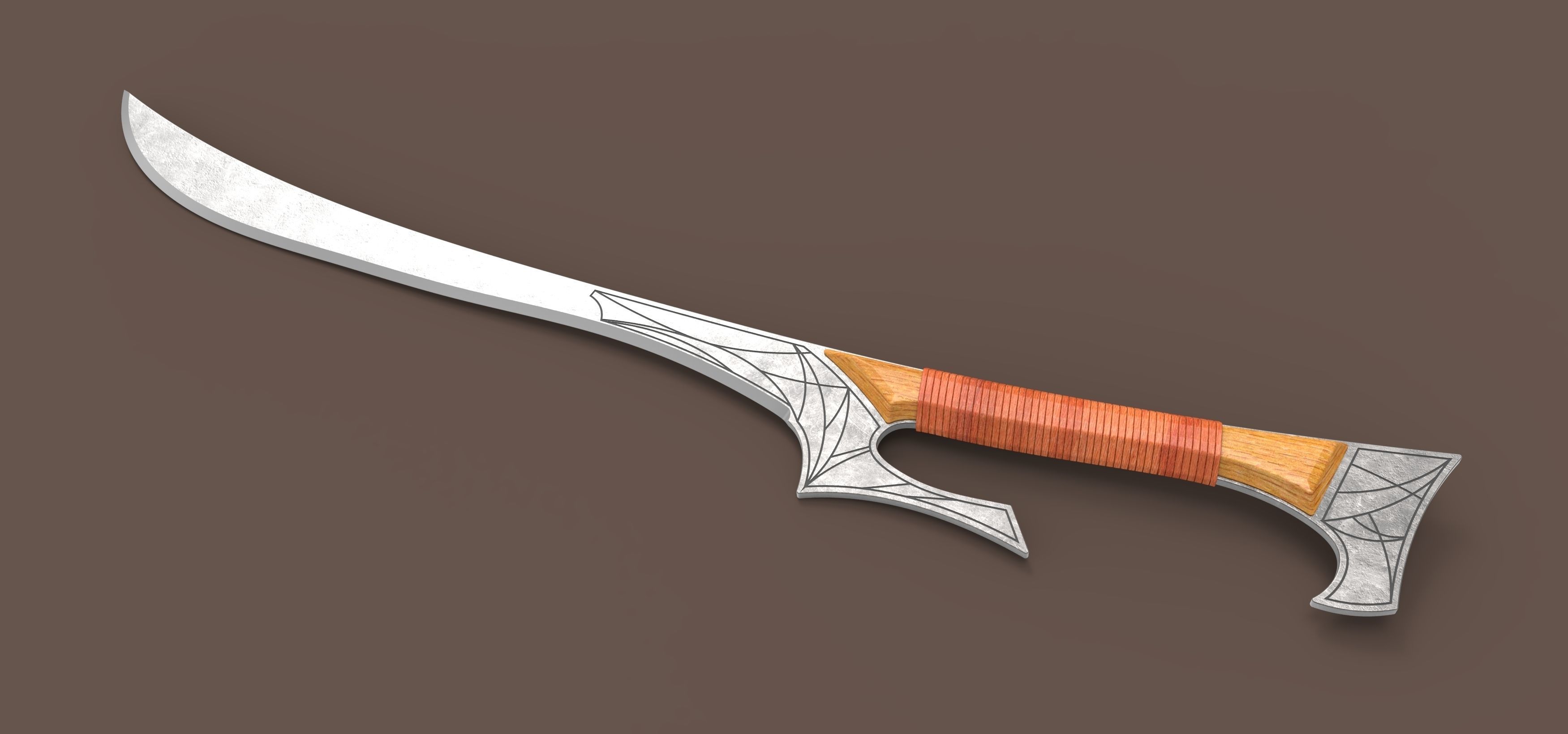 Sword from John Carter of Mars 3D model_2