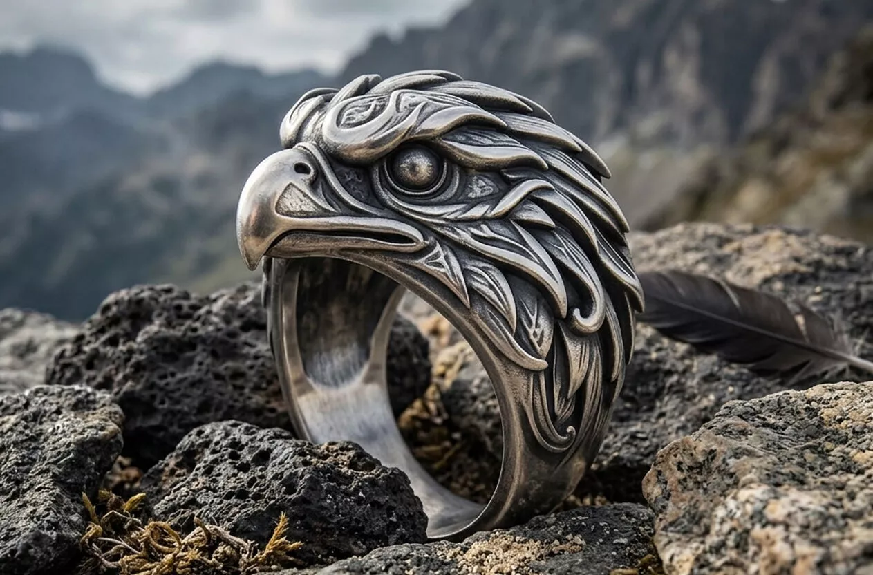 Eagle King Ring Multi-size pack 3D print model