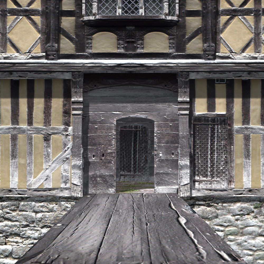 Fortified Manor in obj format 3D model_2